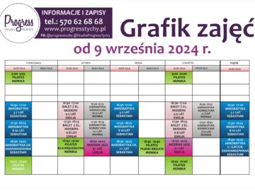 GRAFIK ZAJĘĆ W SEZONIE 2024-2025